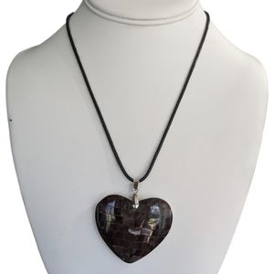 ▪️ Authentic Sea shell mosaic heart Pendant necklace